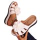 thumbnail image 4 of Sandalias Ortopédicas de las Mujeres con Soporte de Arco, Zapatillas de Tacón de Cuña, Diseño Floral Redondo Del Dedo Del Pie Abierto, Zapatillas de las Mujeres con Soporte de Arco, Versátil Más Tama, 4 of 9