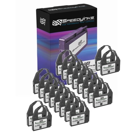 Speedy Inks Compatible Printer Ribbon Cartridge Replacement for C. Itoh CLABK-12802 (Black  20-Pack)