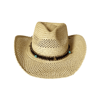 5641 Straw Cowboy Hats Western Cowgirl Hat Foldable Wide Brim Cowboy Hat MexART Cowboy Straw Hat, Wide Brim, Handmade, 100% Mexican  main image 4