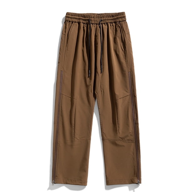 Puntoco Pantalones largos de moda para hombre, para ocio, primavera e invierno, para exteriores