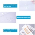 thumbnail image 3 of 20 Pcs Plastic Envelopes Poly Envelopes Clear Waterproof Envelope Folder with Button Closure, Home, Work, Outdoor and Office Organization, 3 of 7