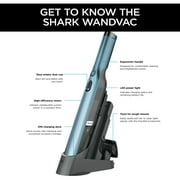 Shark WANDVAC Handheld Vacuum, Pet Friendly, Car & Home, Brushless Motor, Charging Dock, WV201BLBRN, Cove