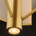 thumbnail image 5 of ET2 Lighting - Telstar - 24 Inch 4 LED Medium Pendant-Natural Aged Brass Finish, 5 of 5
