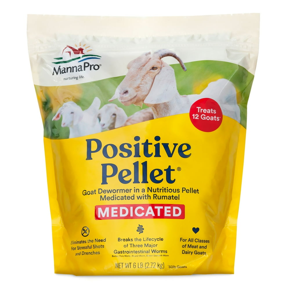 Manna Pro Positive Pellet Goat Dewormer Medicated 6lb