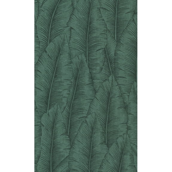 Green Tropical Leaves Botanical Wallpaper