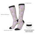 thumbnail image 4 of Fotbe Hand drawn bunny print Women's Men's Novelty Crew Socks Cotton Socks Knee High Socks for Walking,Running,Nurses,Pregnancy, 4 of 6