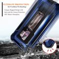 thumbnail image 4 of Nagebee Case for Samsung Galaxy S9 / S9 Plus with Screen Protector (Soft Full Coverage), Full-Body Armor Hybrid [Military Grade] Shockproof Built-in Kickstand Heavy Duty Durable Case (Blue), 4 of 6