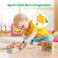 thumbnail image 4 of Coogam Toddler Fine Motor Skill Toy, Clamp Bee to Hive Matching Game, Montessori Wooden Color Sorting Puzzle for 1 2 3 Years Old, 4 of 7