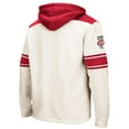 thumbnail image 3 of Men's Colosseum Cream Wisconsin Badgers 2.0 Lace-Up Hoodie, 3 of 3