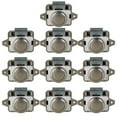 thumbnail image 3 of 10Pcs Push Button Latch Elegant Cabinet Door Catch Keyless Cupboard Locks Decorative Push Button Latch Pearl Color/Brown Door Catch for RV Drawer Door Cabinet Yachts, 3 of 6