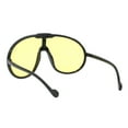 thumbnail image 3 of Women's Rhinestones Sunglasses Oversized Round Goggle Style UV400 Black, Yellow, 3 of 5
