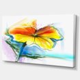 thumbnail image 2 of Peinture à la Main Marguerites Jaune Rose Rouge - Grande Impression sur Toile Florale, 2 of 3
