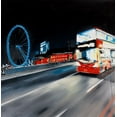 thumbnail image 2 of Atelier B Art Studio 12x12 Gold Ornate Wood Framed with Double Matting Museum Art Print Titled - BUS TRAVEL BY NIGHT, 2 of 4