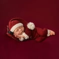 thumbnail image 4 of Edvintorg Baby Christmas Clothes Outfit Newborn Infant Baby Boys Girls Knitting Jumpsuit Hat Cap Outfits Photography Props Xmas Outfit 0-6Months, 4 of 6