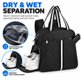 thumbnail image 3 of Pickleball Tote Bag for Women with Shoe Compartment, Fits 2 Paddles,PB02, 3 of 7