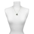 thumbnail image 3 of Delight Jewelry Silvertone Black Resin Heart with Fall Crystals Live Ring Charm Necklace, 18", 3 of 4