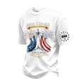 thumbnail image 3 of lnmuld Independence Day Boys "250 Years America Strong" Patriotic Graphic Short Sleeve T-Shirt Color:White,Size:4-5 Years, 3 of 6