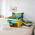 thumbnail image 6 of Homewish Kawaii Lion Elephant Giraffe 7-Piece Twin Bedding Set - Jungle Botanical, 6 of 8