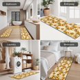 thumbnail image 5 of Beige Sunflower Cluster Pattern Kitchen Rugs Sets Of 3,Kitchen Runner Rugs Non Skid Washable,Decorative Kitchen Floor Mats for Kitchen,Sink,Laundry,17"x30"+ 17"x47" + 17"x59", 5 of 6