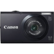 Canon PowerShot A3400 IS 16 Megapixel Compact Camera, Black