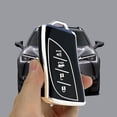 thumbnail image 4 of Key Fob Cover Compatible with Lexus ES NX GX RX UX LC LS Key Case Shell with Keychain,Black, 4 of 7