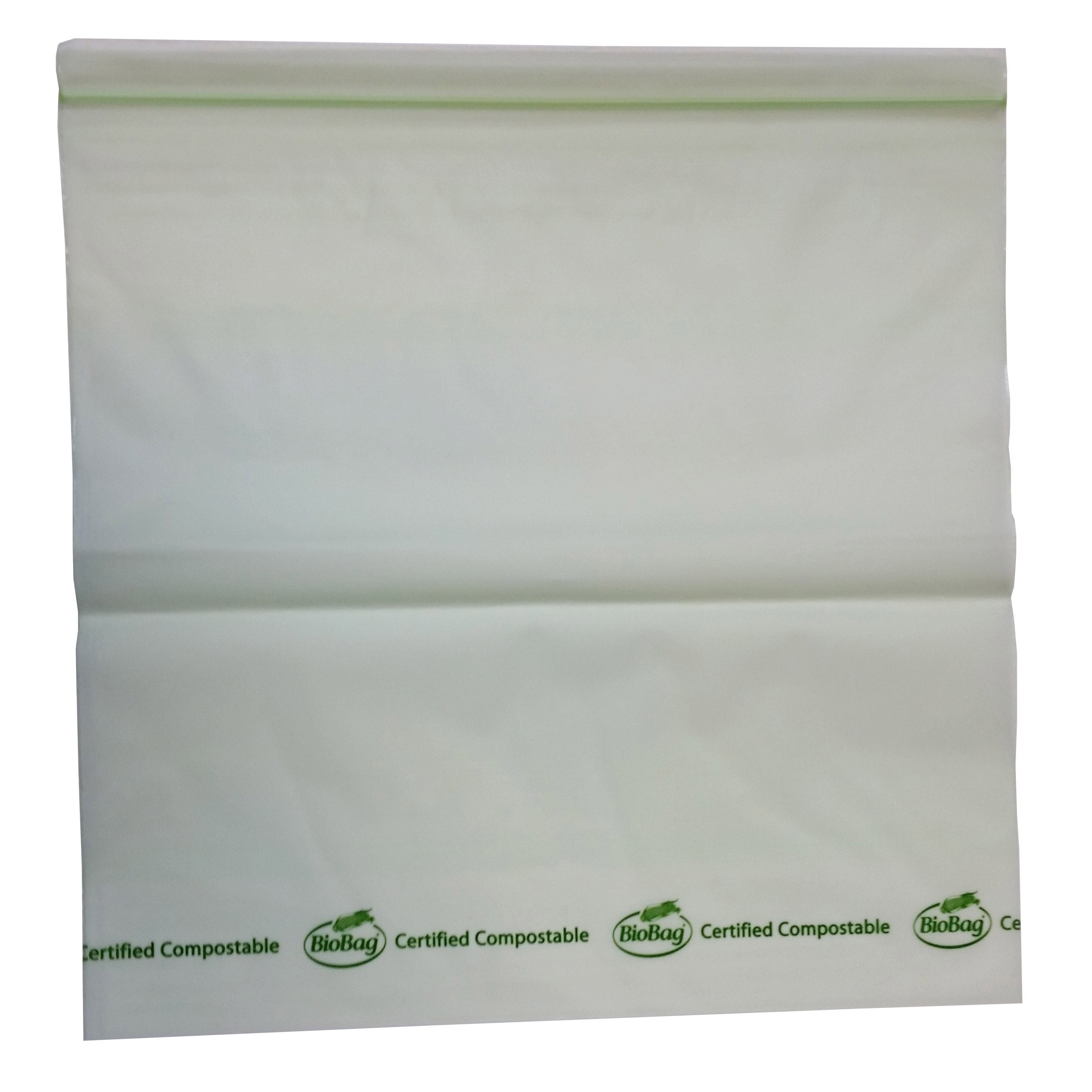 BioBag Gallon Size Green Compostable Plastic Ziplock Bags