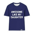 thumbnail image 1 of Fiudx Ofertas Relámpago Camiseta Estampada Informal y de Moda para Mujer con Cuello Redondo y Top de Manga Corta, 1 of 4