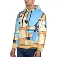 thumbnail image 3 of Johaoi Bluey Print Adult Hoodie Sweatshirt,Pullover Hooded Sweatshirt Aautumn Athletic Hoodie for Men-4X-Large, 3 of 7