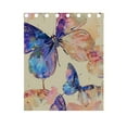 thumbnail image 5 of Butterflies in Cream Curtains Black Out 63 Inch Length Curtains for Sliding Glass Doors Bedroom Living Room 2 Panels Set, 5 of 5