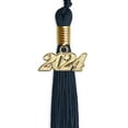 thumbnail image 4 of Endea Graduation Navy Blue Graduation Tassel with Gold Date Drop, 4 of 11