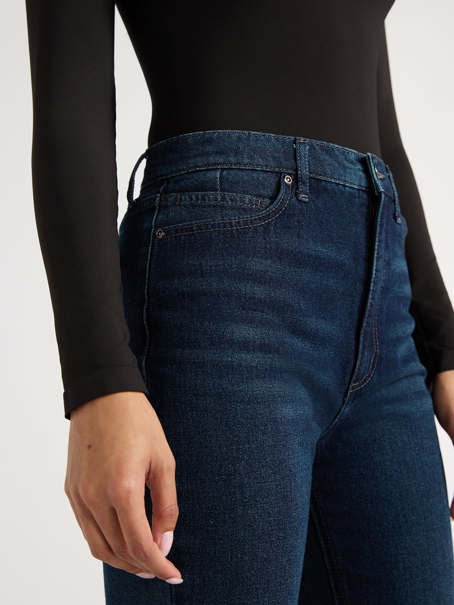 Sofia Jeans Women's Paloma Slim Straight Super High Rise Jeans, 26" Inseam, Sizes 0-20