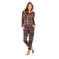 thumbnail image 1 of Ashford & Brooks Women's Sweater Fleece Zip Up Hooded Jumpsuit One Piece Pajama, 1 of 5