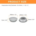 thumbnail image 2 of Uxcell 4pack Silicone Plugs, Rubber Round Snap in Locking Hole Plugs Waterproof Hole Plug for 30-33mm Hole, Grey, 2 of 6