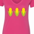 thumbnail image 4 of Inktastic Corn Lover Women's V-Neck T-Shirt, 4 of 5