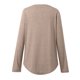 thumbnail image 3 of MHFRRA Camisa de Manga Larga con Cuello En V y Botones para Mujer, Blusa Informal para Otoño e Invierno, Cómoda, de Tela Suave, Elegante, para Uso Diario. Caqui, 3 of 7