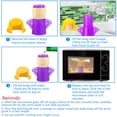 thumbnail image 2 of 1PCS Microwave Cleaner Microwave Oven Steam Cleaner Easily Clean in Minutes Cleans Add Vinegar and Water for Home or Office with English Manual - Color Purple, 2 of 6