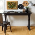 thumbnail image 3 of Manor Park Modern X Computer Desk - Multiple Finishes, 3 of 8