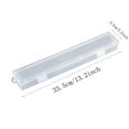 thumbnail image 4 of Transparent Plastic Pen Box, Rectangular Stationery Storage Case with Secure Clip Lid, Multi-Compartment Pencil Organizer, Durable Office and Home Desk Supply Holder, 4 of 4