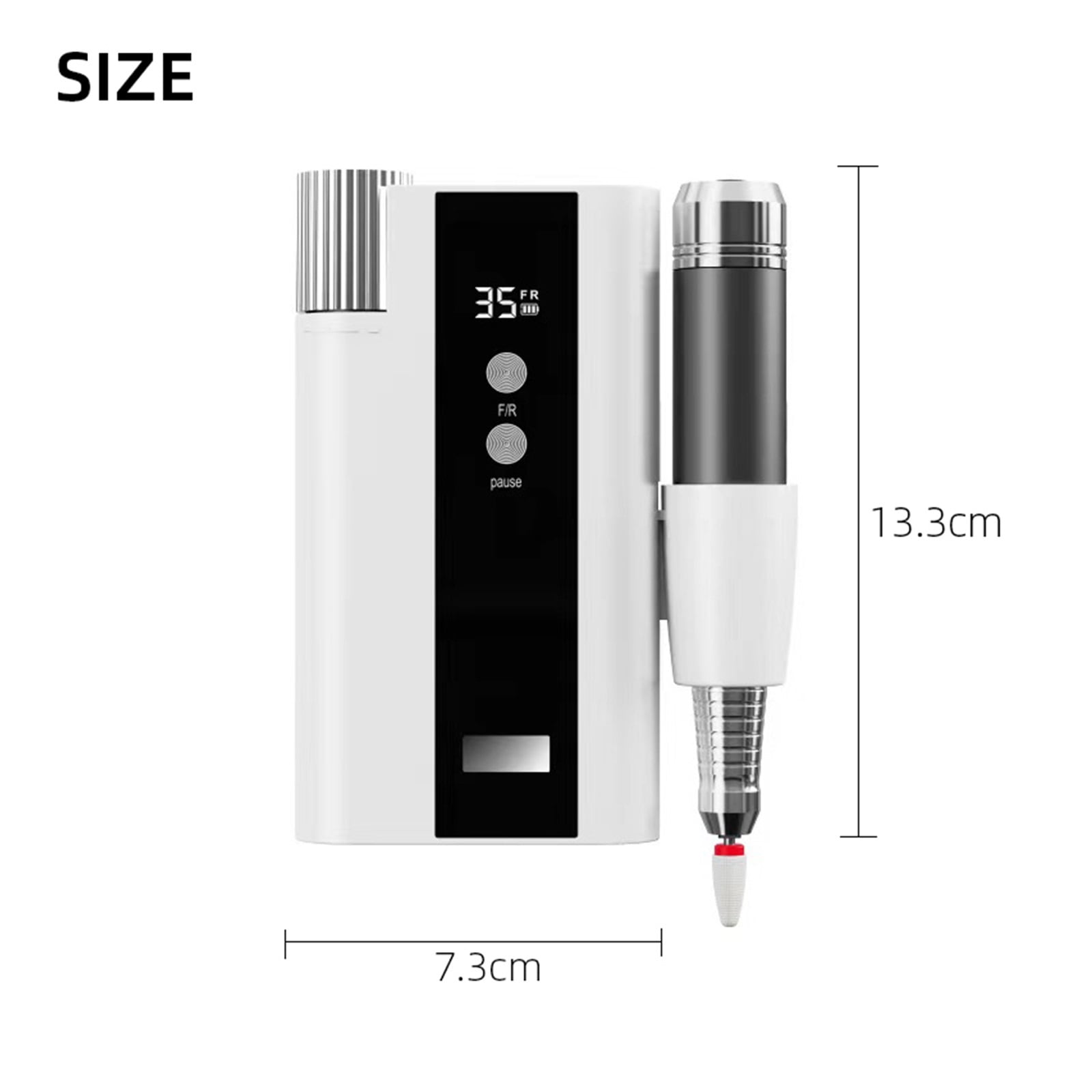 35000RPM Nail Drill Machine, Rechargeable Nail Drill Manicure Machine For Gel Removing, Nail Polish Pen With LCD Display, Nail Art ,Low Noise