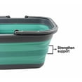 thumbnail image 7 of SAMMART Collapsible Tub with Handle 12L (3.17 Gallon) - Portable Outdoor Picnic Basket/Crate - Foldable Storage Container for Dishes Washing, Camping and Home, 7 of 7