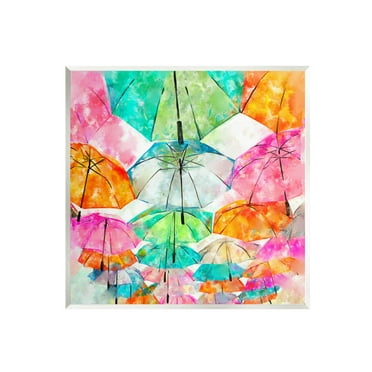Stupell Industries Modern Bold Varied Umbrellas Graphic Art Unframed Art Print Wall Art, Design by Ziwei Li