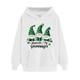 thumbnail image 3 of VBTAPA Women's St. Patrick'S Day Flag Shamrock Hooded Sweatshirts Green Irish Clover Long Sleeve Pullover Tops Funny Holiday Hoodies with Kangaroo Pocket White M, 3 of 6