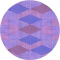 thumbnail image 1 of Ahgly Company Machine Washable Indoor Square Transitional Bright Lilac Purple Area Rugs, 3' Square, 1 of 7