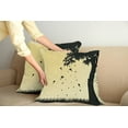 thumbnail image 2 of Ambesonne Autumn Throw Pillow Cover 2 Pack, Tree with Falling Leaves, 20", Mustard Black, 2 of 5