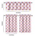 thumbnail image 6 of Kitchen Curtains 36 Inch Short - 3 Panel Set Watermelon Print, Rod Pocket Window Curtains 100% Polyester, Tropical Fruit Valance for Farmhouse, Cafe, Living Room, Bedroom, Easy Wash, 6 of 6
