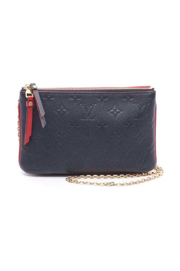 Pre-Owned Louis Vuitton Pochette Double Zip Shoulder Bag in Monogram Empreinte... (Good)