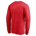 thumbnail image 3 of Men's Red Chicago Blackhawks Team Arch Knockout Long Sleeve T-Shirt, 3 of 3