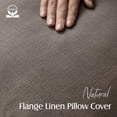 thumbnail image 2 of Juego de fundas de almohada Foindtower Linen, 45 x 45 cm, color café claro, x2, 2 of 7