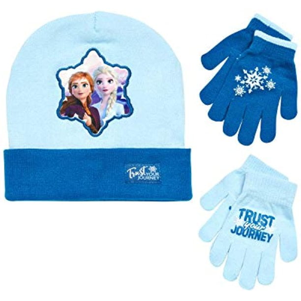 Hat Scarf & Gloves Girls Wonder Nation 3 pc Winter Set Navy Blue 