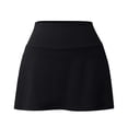 thumbnail image 4 of Yoga Shorts for Women High Waist Stretchy A Line Casual Active Lightweight Tennis Skirt for Sporty Wear Black S, 4 of 6